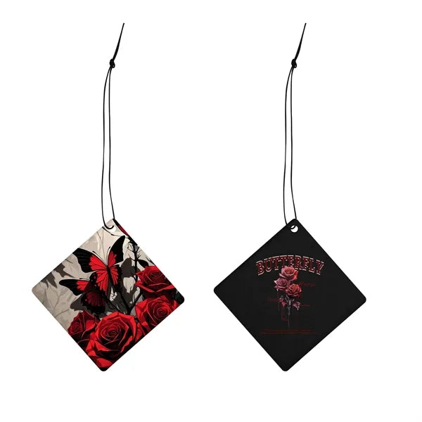 Double Side Full Color Custom Square Car Air Freshener