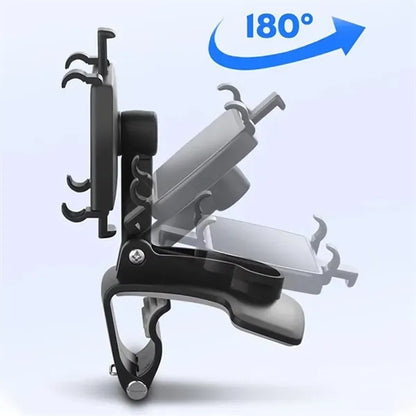 360 Degree Rotation Clip Car Auto Phone Mount Holder