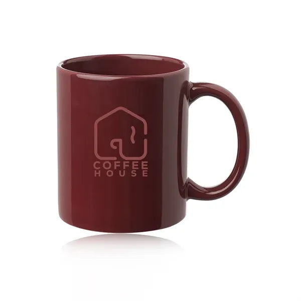 11 oz. Traditional Ceramic Custom Mugs