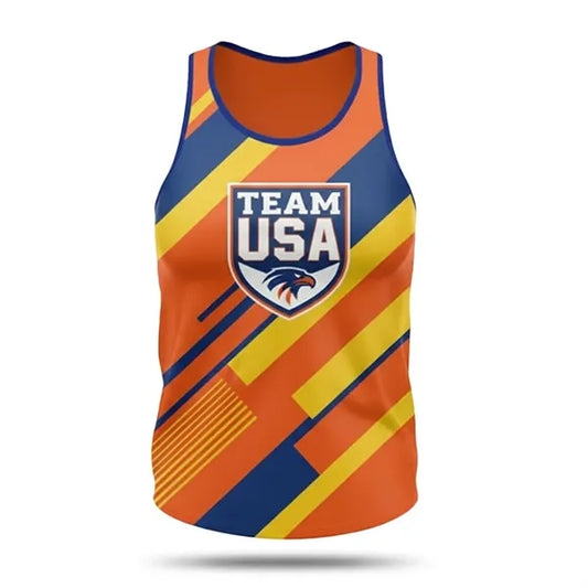 Women's Jersey Style Tank Top Sublimated Spandex Interlock