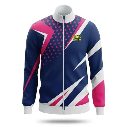 Men's Sublimated Track Jacket 280G Spandex Interlock