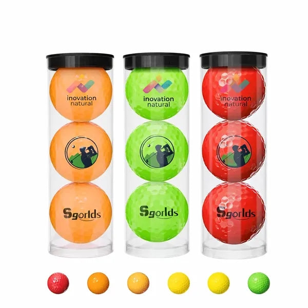 Custom Professional Colored Golf Ball (PACK OF 3 BALLS)