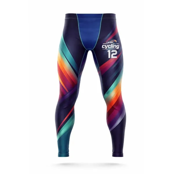 Unisex Cycling Long Tights Sublimated