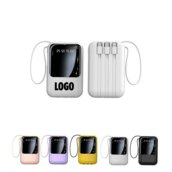 10000mAh Power bank W/3 Cables