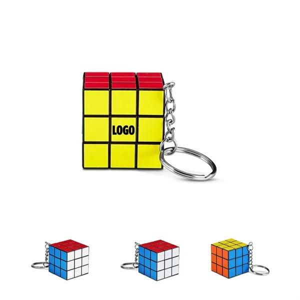Rubik's Cube Puzzle Keychain