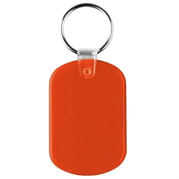 Oval Shape PVC Keychain