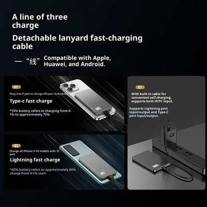 10000mAh Magnetic Power Bank Portable Charger