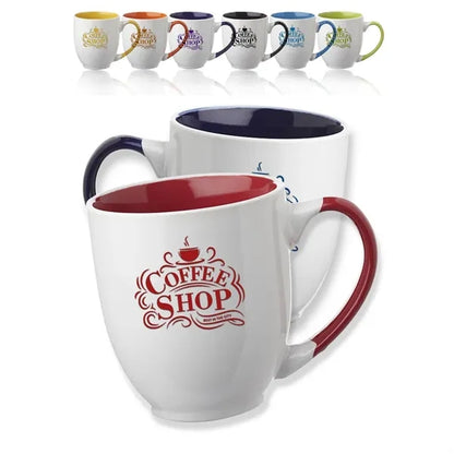 16 oz. Miami Two-Tone Personalized Bistro Mug