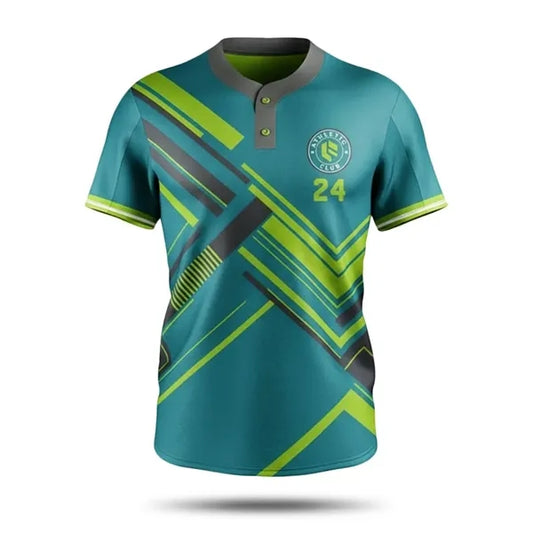 Men's Sublimated 2 Button Rugby Jersey