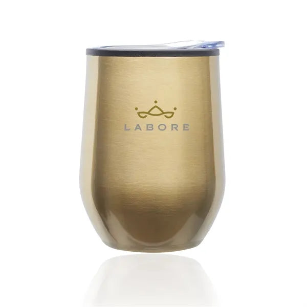 12 oz. Shelby Stemless Wine Glass with lid