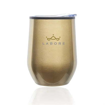 12 oz. Shelby Stemless Wine Glass with lid
