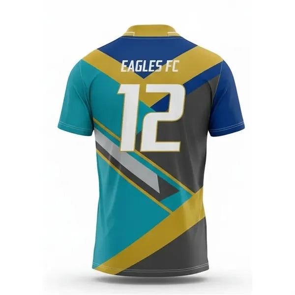 Custom Men's Collared Crew Neck Rugby Jersey Sublimated