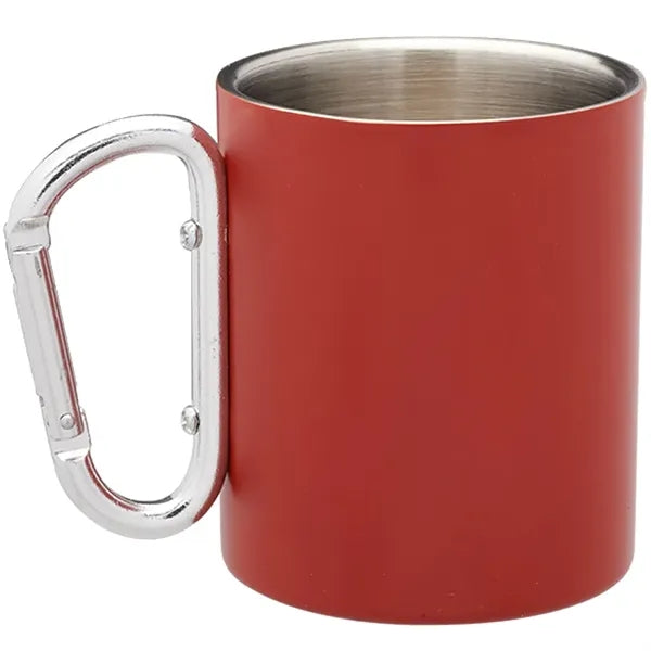 10 oz. Carabiner Handle Stainless Steel Mug