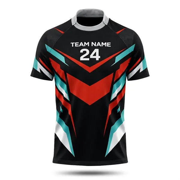 Unisex 280G Poly Sublimated Rugby Jersey (Crew Neck)