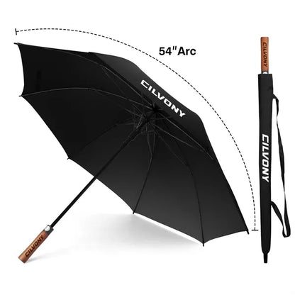Auto Open Golf Umbrella with Wooden Handle