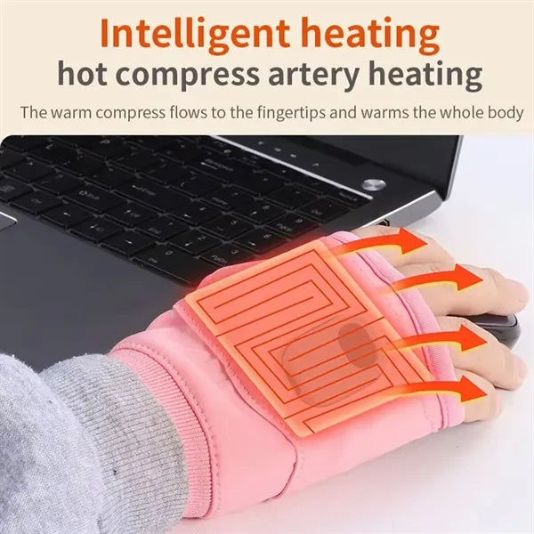 Smart Thermostatic Heated Fingerless Gloves