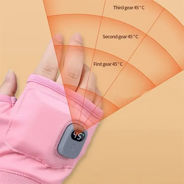Smart Thermostatic Heated Fingerless Gloves