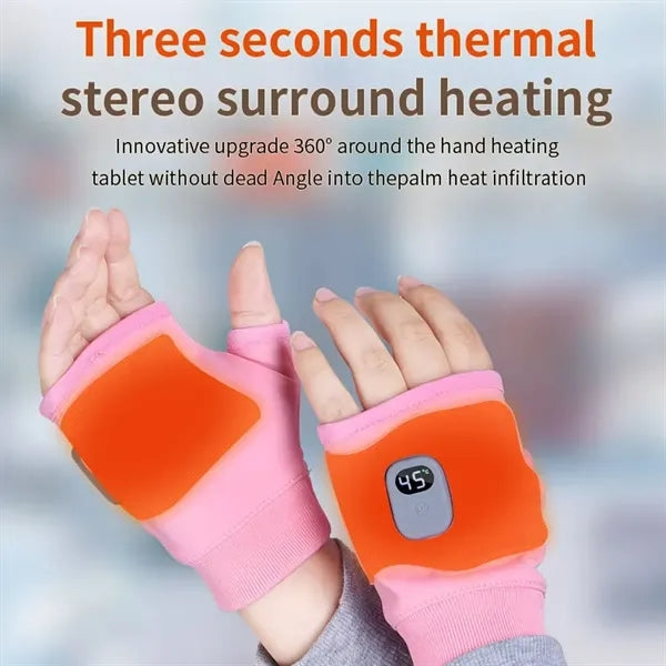 Smart Thermostatic Heated Fingerless Gloves