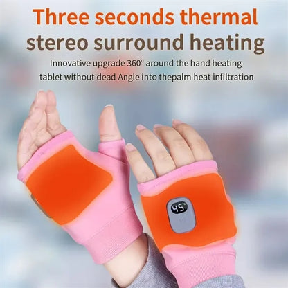 Smart Thermostatic Heated Fingerless Gloves