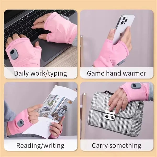 Smart Thermostatic Heated Fingerless Gloves