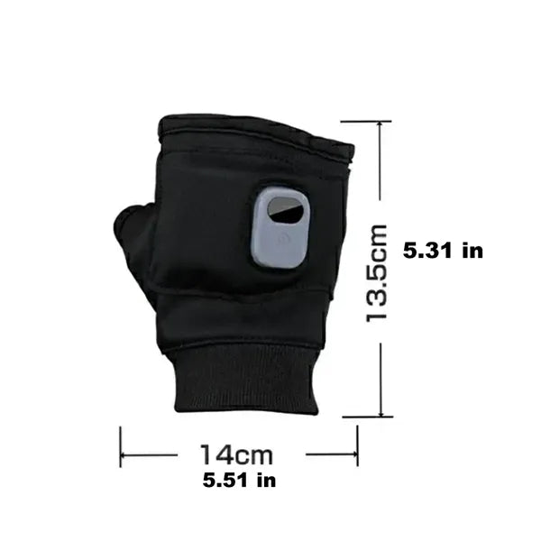 Smart Thermostatic Heated Fingerless Gloves