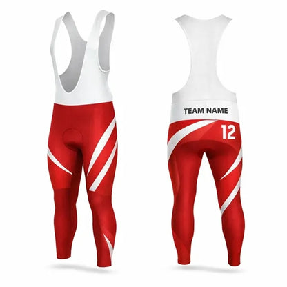 Fleece Lining Cycling Bib Tights (Full Color)