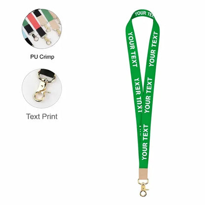 3/4'' Lanyard w/ PU Crimp & Optional Clamp