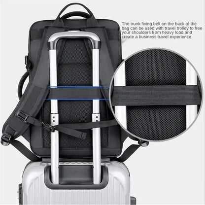 17" Expandable Waterproof Men's Laptop Backpack With USB