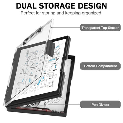 Plastic Clipboard with Storage