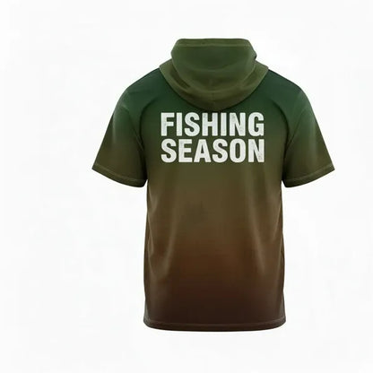 Unisex Sublimated Solar Protect Short Sleeve Hooded T-Shirt