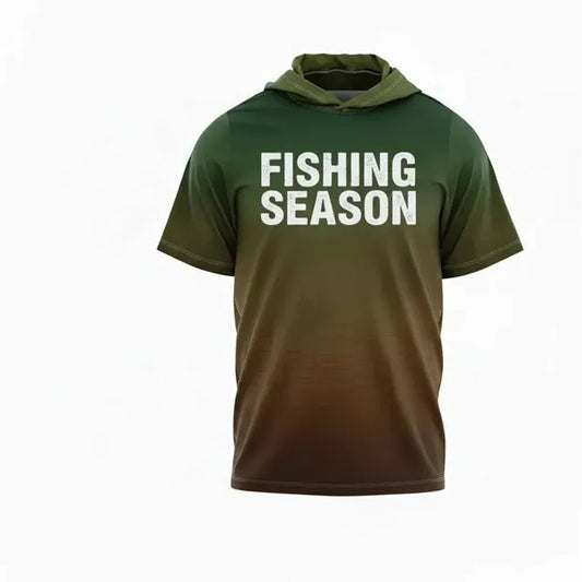 Unisex Sublimated Solar Protect Short Sleeve Hooded T-Shirt