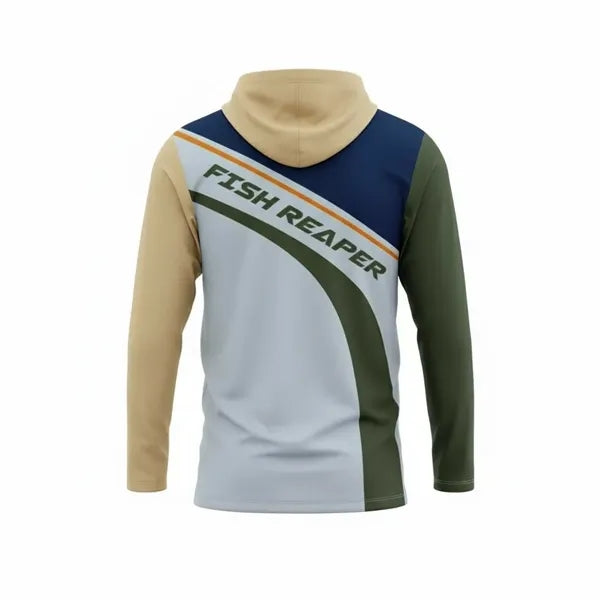 Long Sleeve Hooded T-Shirt Sublimated Unisex Solar Protect