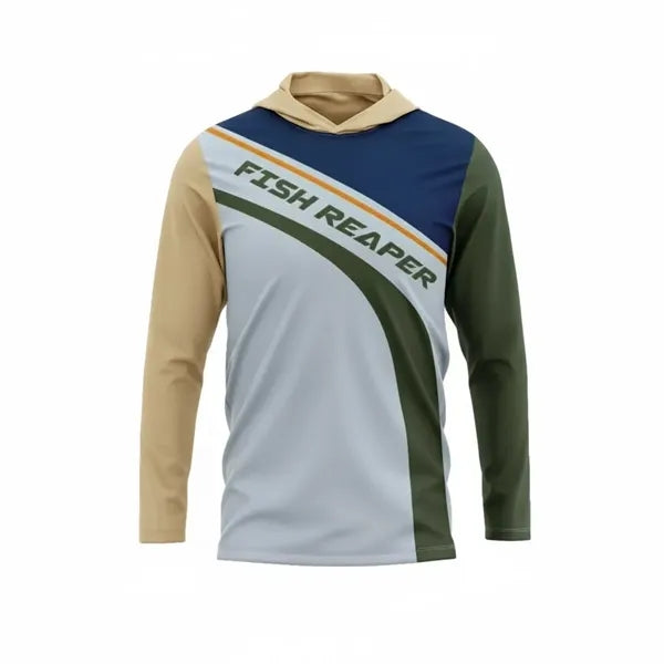 Long Sleeve Hooded T-Shirt Sublimated Unisex Solar Protect