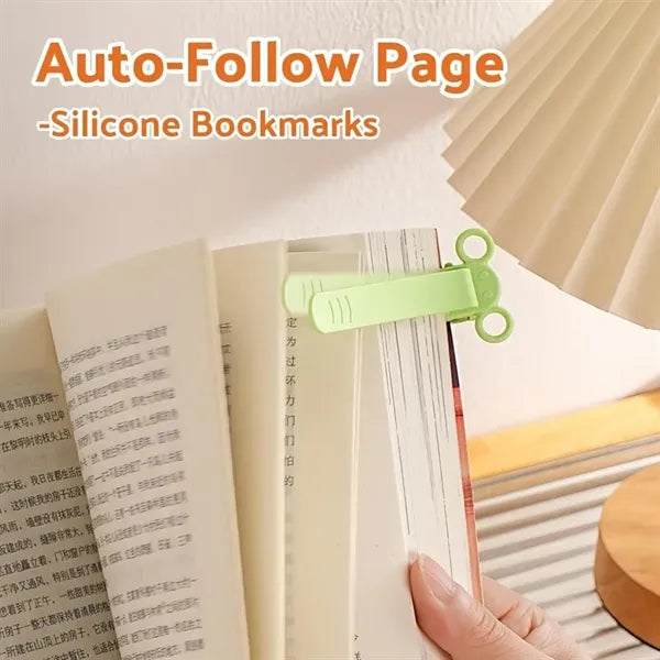 Silicone Bookmark with Pen Holder