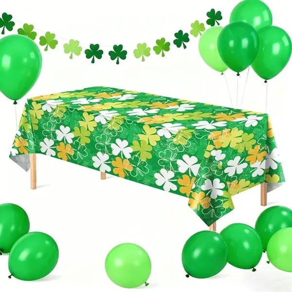 St. Patrick's Day Shamrock Tablecloth