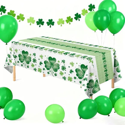 St. Patrick's Day Shamrock Tablecloth