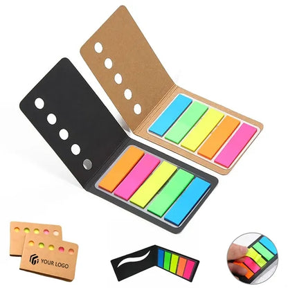 Notebook document colored page marker note sticky index tabs
