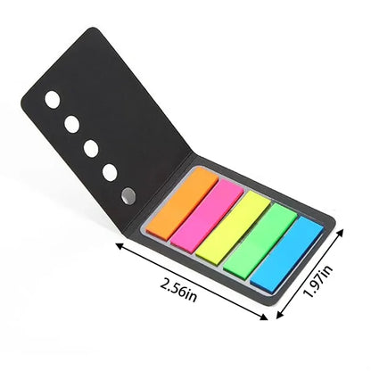 Notebook document colored page marker note sticky index tabs