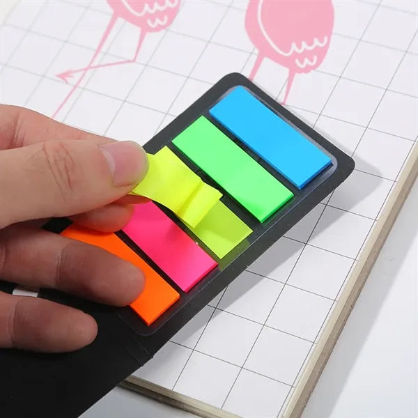 Notebook document colored page marker note sticky index tabs