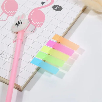 Notebook document colored page marker note sticky index tabs