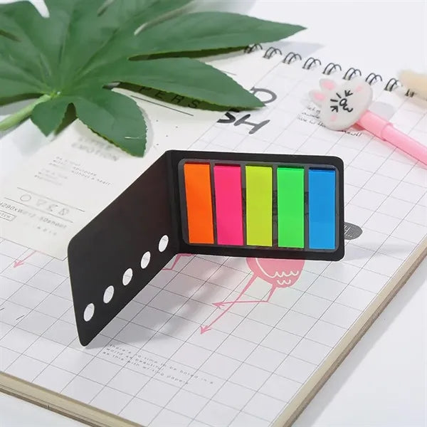 Notebook document colored page marker note sticky index tabs