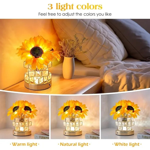 Bedroom bar birthday gift night light sunflower flower lamp