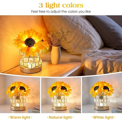 Bedroom bar birthday gift night light sunflower flower lamp