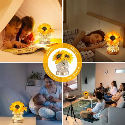 Bedroom bar birthday gift night light sunflower flower lamp