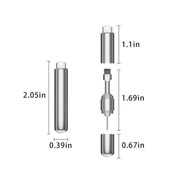 Portable 2 in 1 SIM card removal tool with cleaning brush
