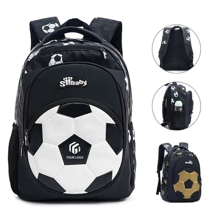Waterproof lightweight soccer design kids school backpack
