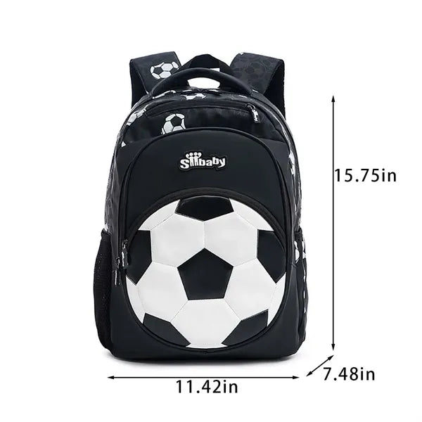 Waterproof lightweight soccer design kids school backpack