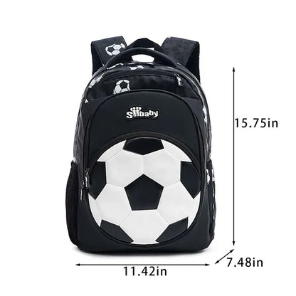 Waterproof lightweight soccer design kids school backpack