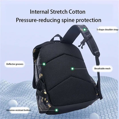 Waterproof lightweight soccer design kids school backpack