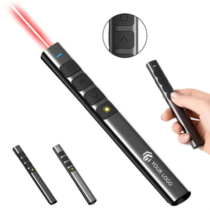 Classroom business presentation clicker with red light